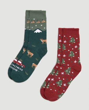 YS.MORA ΚΑΛΤΣΑ ΑΝΔΡ.2PACK CHRISTMAS