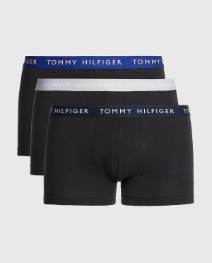 TOMMY HILFIGER BOXER 3PACK ΜΠΛΕ-ΓΚΡΙ-ΗΛ. ΛΑΣΤΙΧΟ