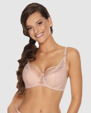 GAIA Σουτιέν Semi Soft Mπανέλα Cup E/F Δανδέλα Πλεκτή
