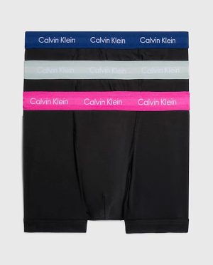CK BOXER 3PACK ΜΑΚΡΥ ΦΟΥΞ/ΗΛΕΚ/ΓΚΡΙ ΛΑΣΤΙΧΟ